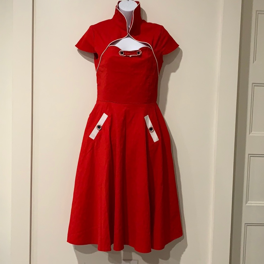 Elegant Red Women's Dress